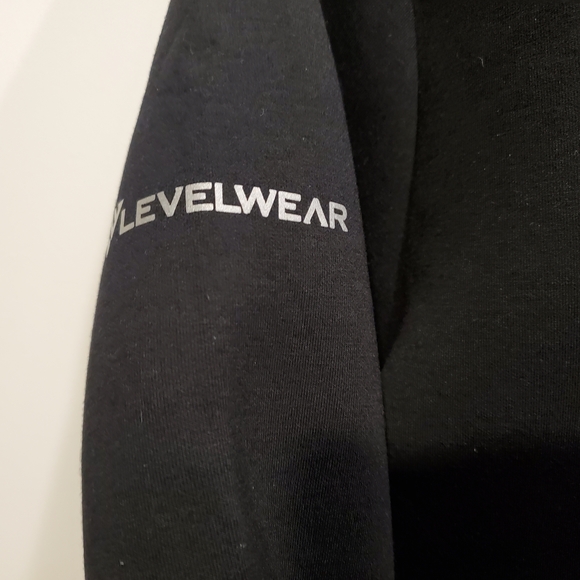 Level Wear Men's Black NY Yankees 1/4 Zip Hoodie Pullover Size Medium - Picture 4 of 16